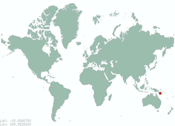Ubu in world map